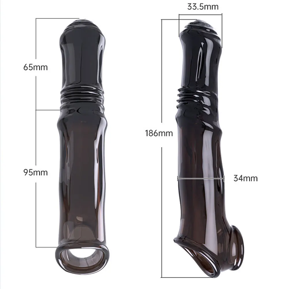 Male Penile Extend Cover Simulated Horse Design Silicone Material Soft And Comfortable Men\'s Products Couple Toys Reusability 18