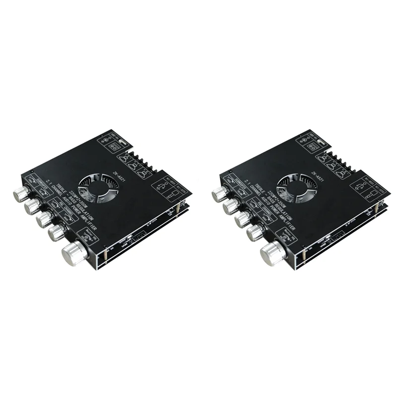 

【PRICE-DROP!】2X TPA3255 Bluetooth Digital Amplifier Board ZK-AS21 2.1 Channel Portable Practical Multifunctional Amplifier Board