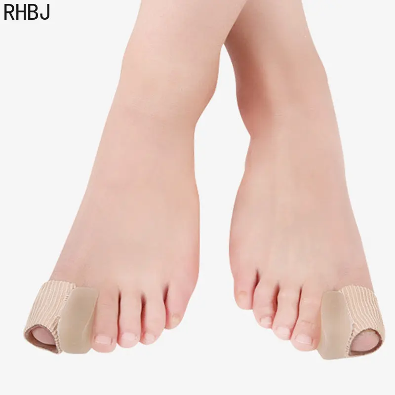 Corrector de pulgar de Gel de silicona para juanete, separador Protector de Hallux Valgus, alisador de dedos, herramienta de cuidado de los pies, 2