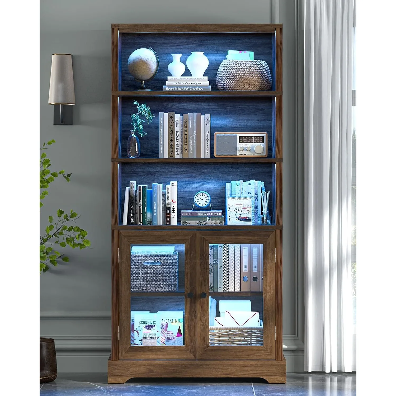 TVU 5-Tier Bookshelf, 65
