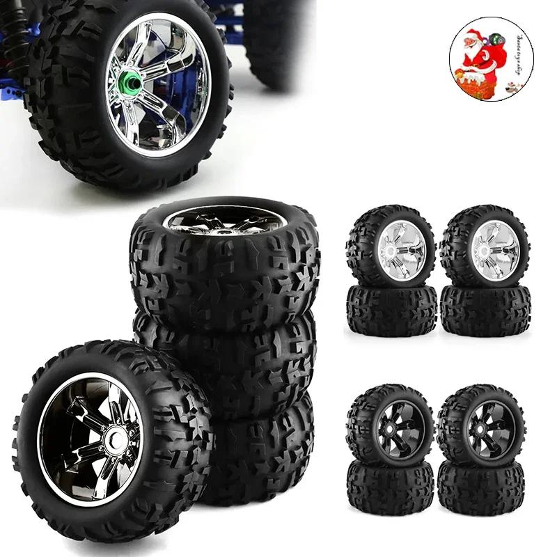 

4pcs 1/8 Buggy Tires 156mm Wheel 17mm Hex for Losi LMT Arrma Kraton Trxs Maxx E-Revo Kyosho USA-1 Monster Truck Upgrade Parts