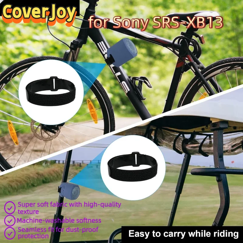 CoverJoy-funda protectora impermeable para altavoz portátil Sony SRS-XB13, cubierta a prueba de golpes con correa de transporte, accesorios