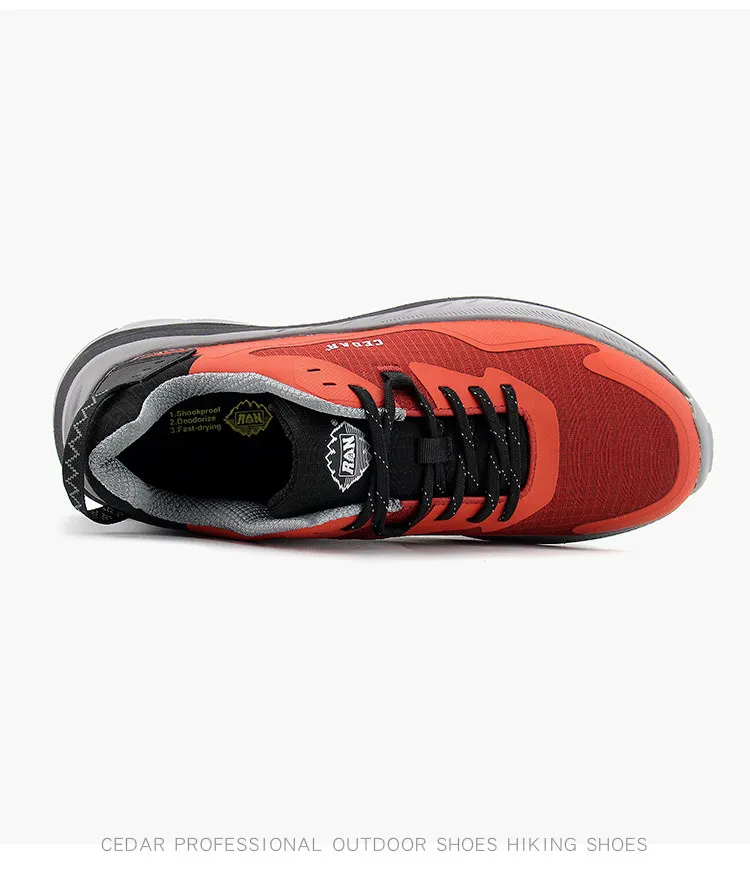 RAN Wanderschuhe Herren Trekking-Sneaker Rutschfeste Freizeitschuhe Knöchelhohe Damen Outdoor-Sportschuhe Dämpfung Leichtgewicht Taktische Stiefel – Detail 16