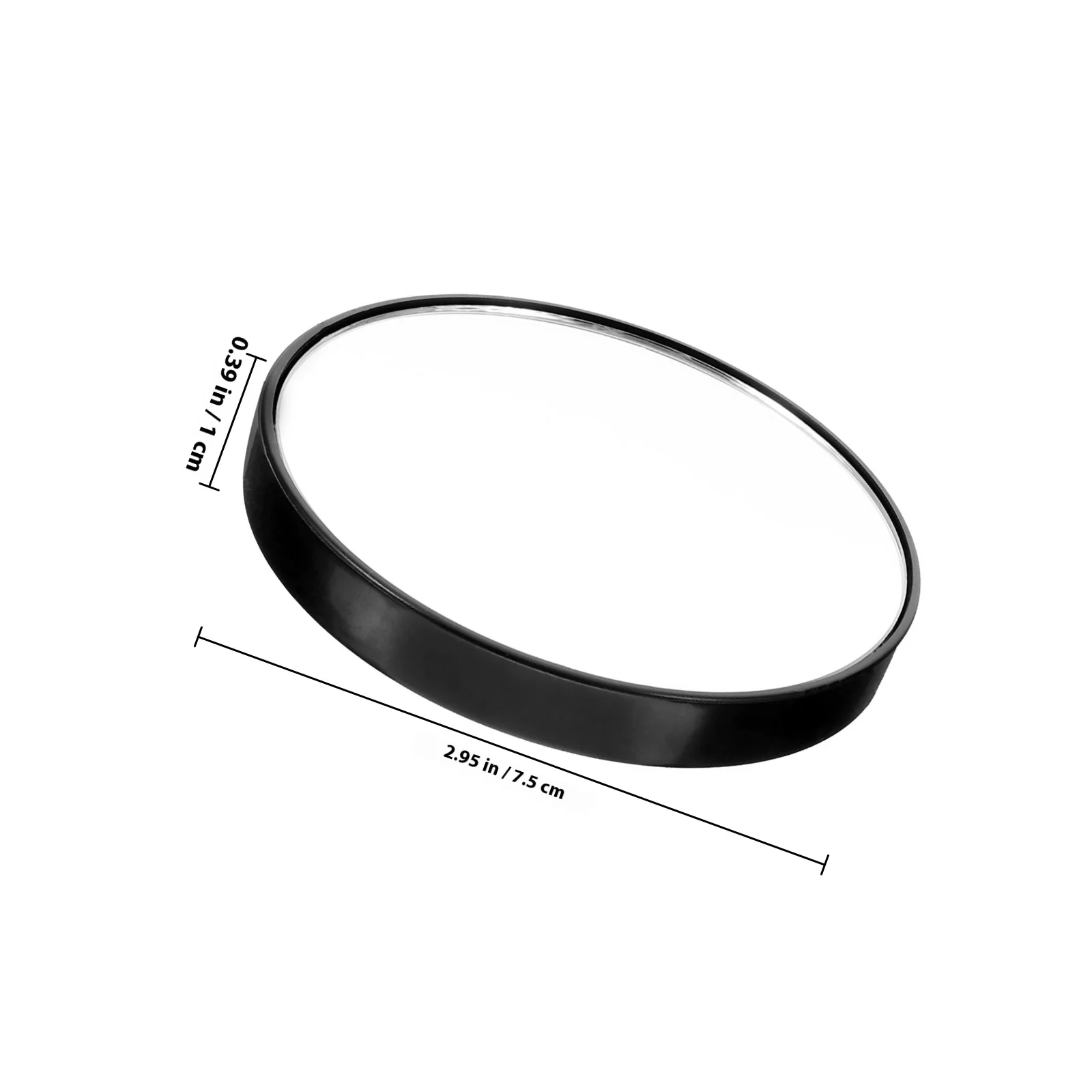 10x espelho de lupa 7.5cm pequeno redondo compacto espelho de maquiagem ferramenta de ampliação de bolso do banheiro com 2 sucção