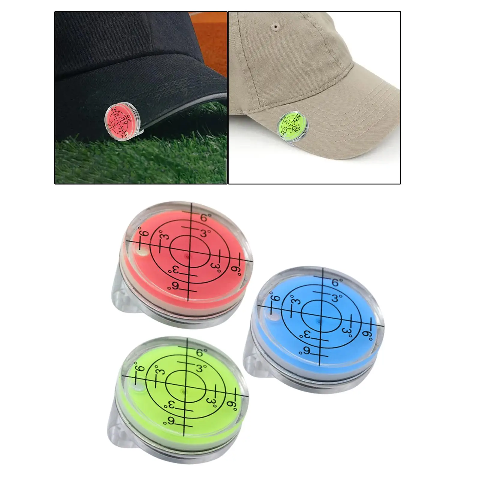 Golfhoed Clip Ball Marker Putting Aid Reader Stijlvolle golf met hoge precisie