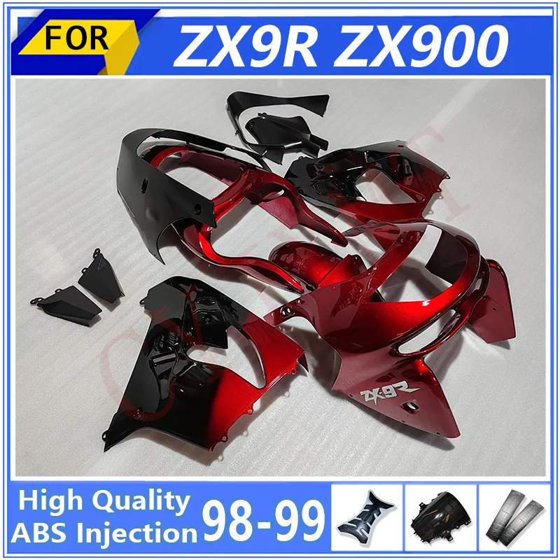 ABS Injection Motorcycles Fairing for Kawasaki ZX9R ZX-9R ZX900 1998 1999 Plastic Fairings Kits Ninja ZX 9R 98 99 Bodyframe Case