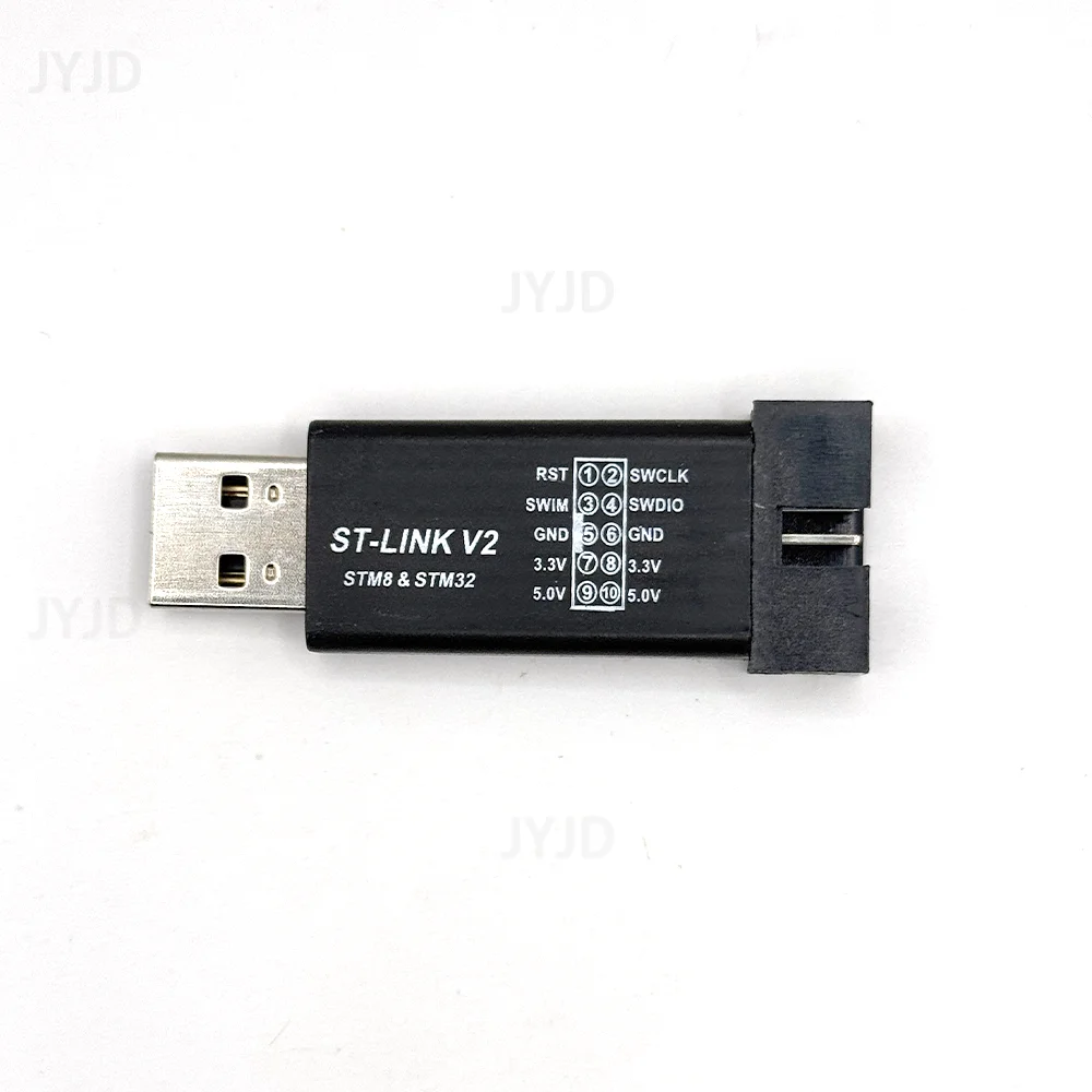 1Set ST LINK Stlink ST-Link V2 Mini STM8 STM32 Simulator Download Programmer Programming With Cover DuPont Cable ST Link V2