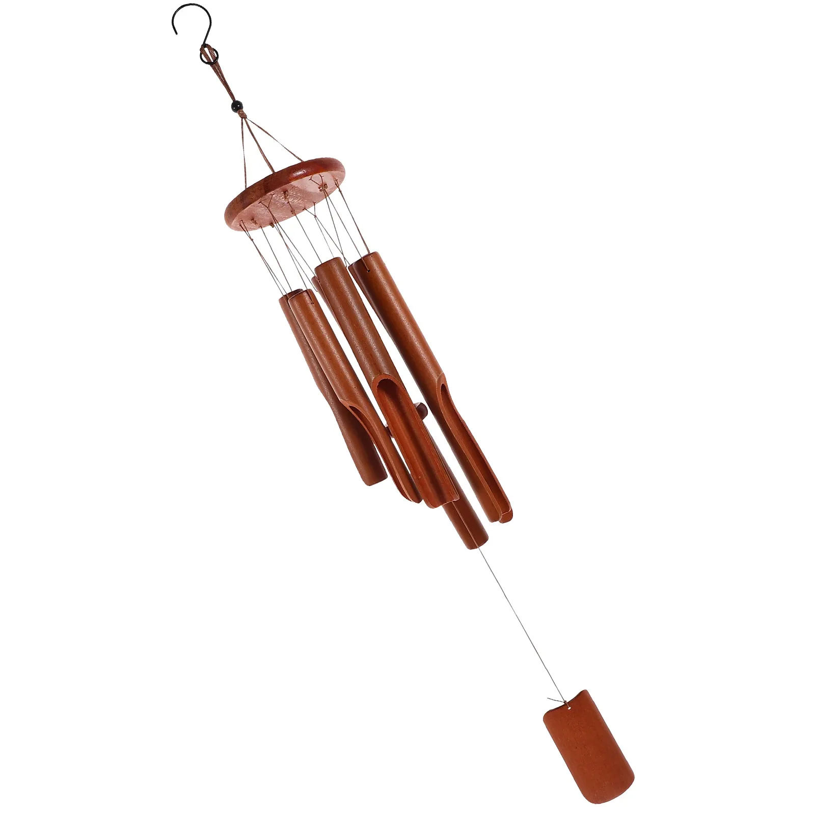 

Wooden Piece Wind Chime Bamboo Decoration Outdoor Hanging Musical Patio Decor Classic Bamboo Wind Chimes Sound Garden