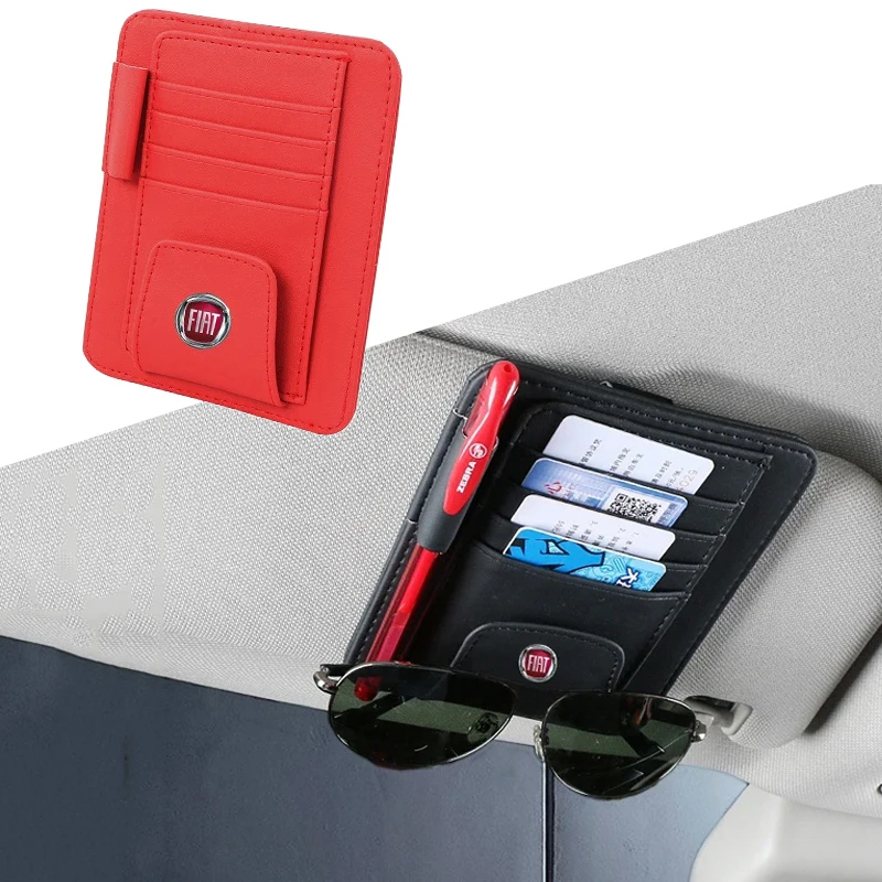 Car Sun Visor Storage Glasses Clip for Fiat Abarth Ducato 500x Stilo Siena 500 Uno Palio Grand Punto Doblo Bravo Tipo Freemont