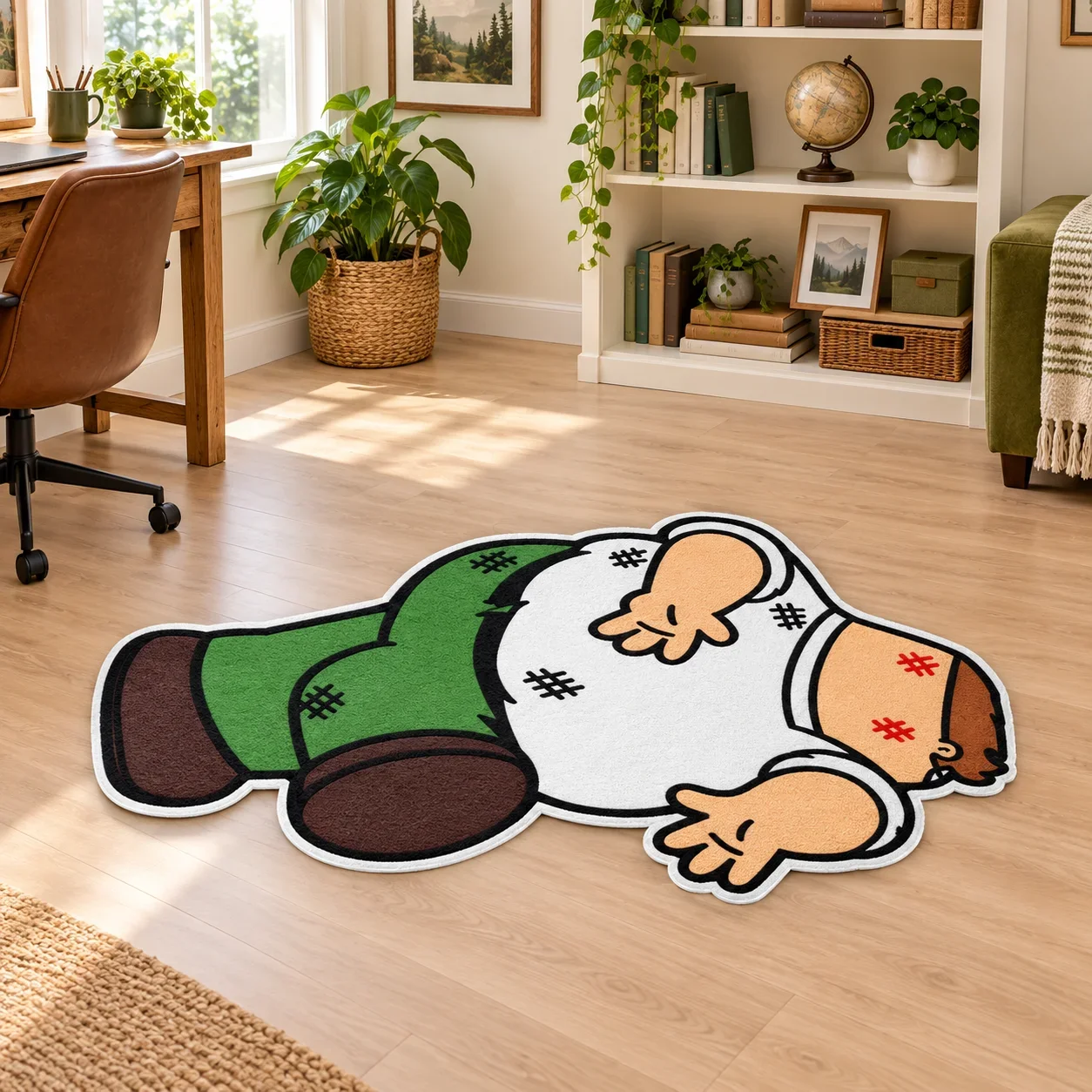 Joke F-Family G-Guy Peter G-Griffin Irregular Area Rug Soft Flannel Floor Mat for Game Room Bedroom Living Room Home Decor Gift