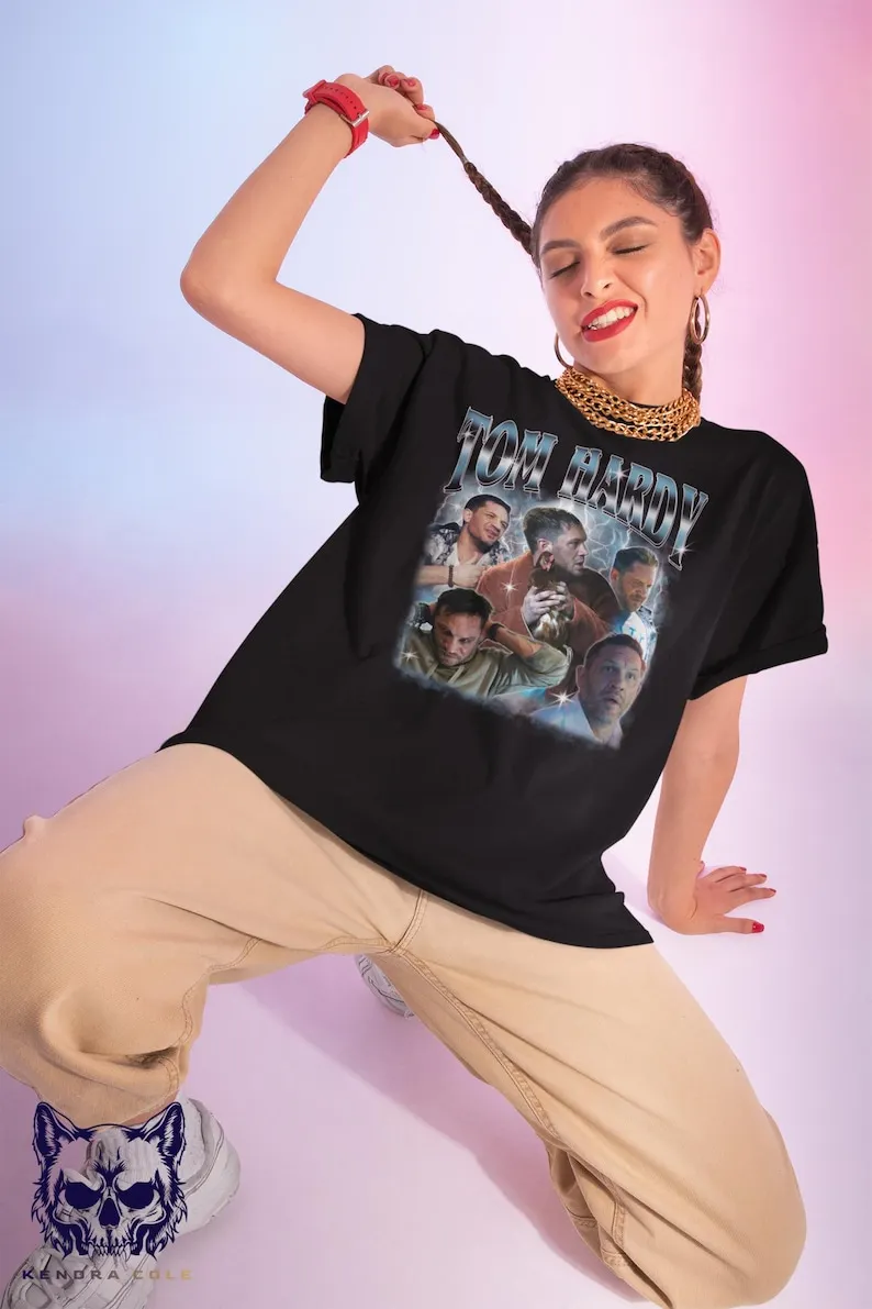 Camiseta Tom Hardy Bootleg, Camiseta Retro de los 90 de Tom Hardy, Sudadera, Mercancía para Fans de Tom Hardy