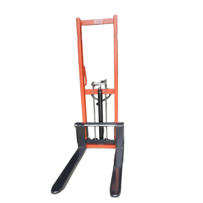 

Manual forklift lift height 1.6 meters capacity 1 ton forklift can be customized