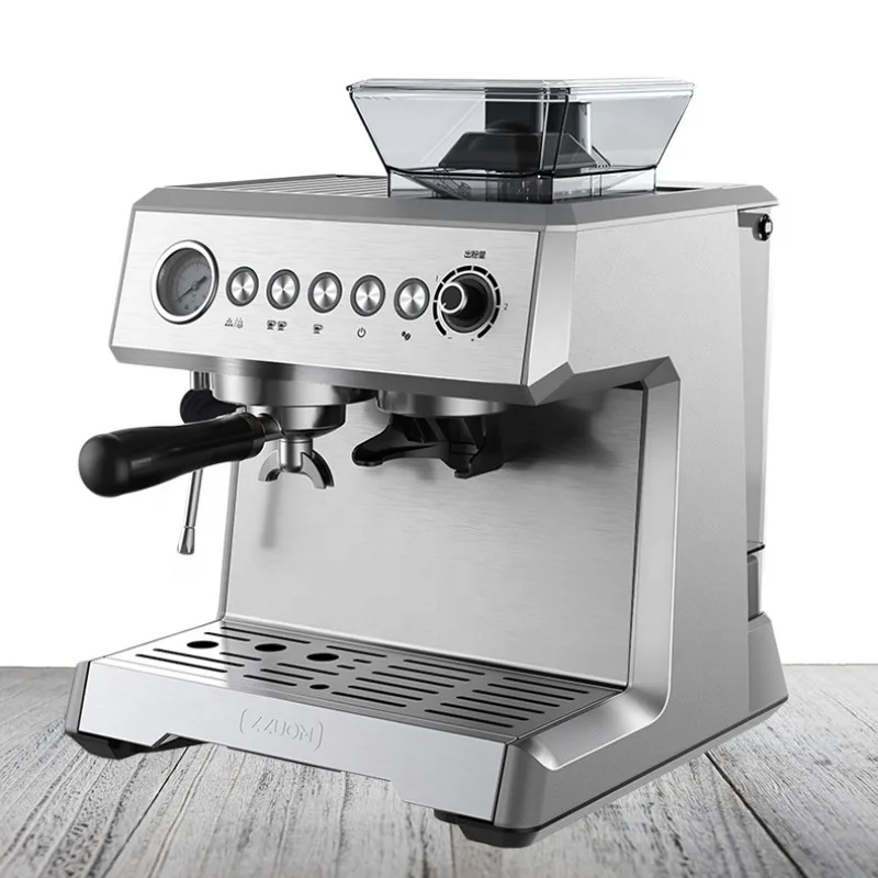 Industrial Style 2L 20BAR 1350W Bean to Cup Automatic Grinding Coffee Maker Cafe Coffee Machine