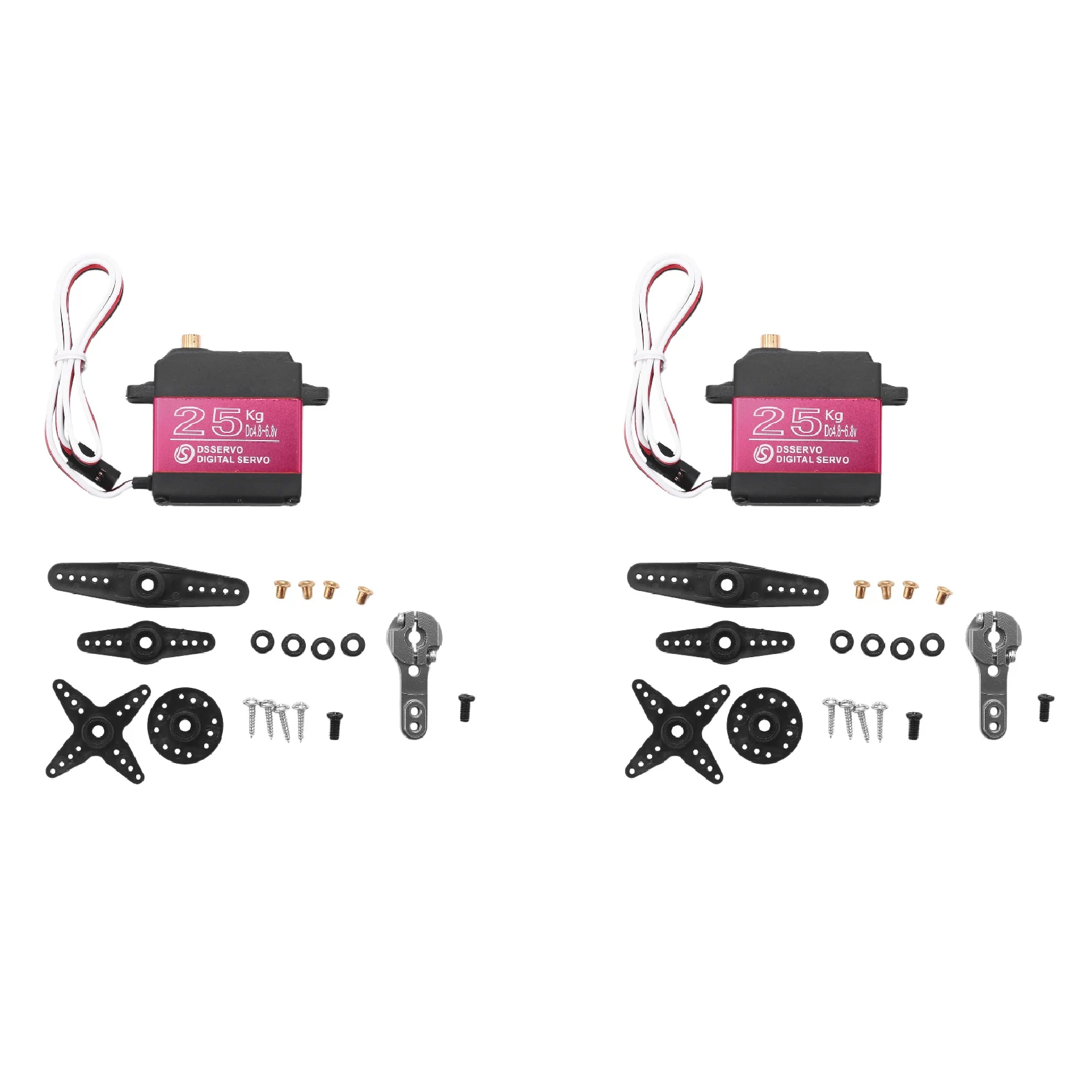 B05C-2X 25KG Digital Servo Full Metal Gear High Torque Waterproof For RC Car Crawler Robot Control Angle 270°