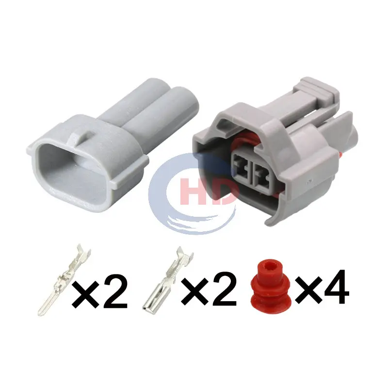 

1-20 sets 2pin Denso-Style Injector Connector Kit HD0226B-2-11 6189-0039