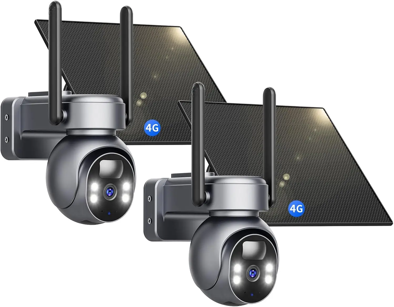 

Уличная 4G LTE камера видеонаблюдения на солнечной энергии, без Wi-Fi, 360° ° Камера с ночным видением 2K, датчиком движения и двусторонней связью