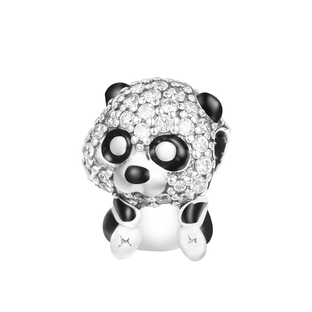 

Sparkling Cute Panda Charm Beads For Jewelry Making Fits Original Sterling Silver Woman Bracelets 2022 Spring Bloom Charm