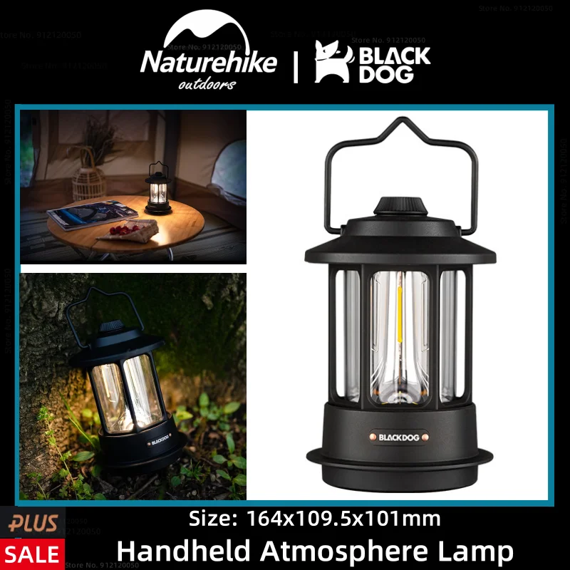 

Naturehike-BLACKDOG Открытый светодиодный атмосферный светильник перезаряжаемый IPX3 водонепроницаемый портативный кемпинг палатка освещение лампы использовать со штативом