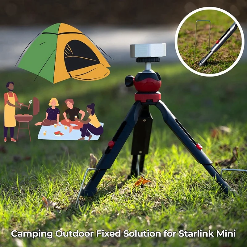 สําหรับ Starlink MINI ขาตั้งกล้องอะแดปเตอร์ Mount Kit ขาตั้งกล้องแบบปรับได้สําหรับ Starlink เสาอากาศการรับสัญญาณอุปกรณ์เสริม