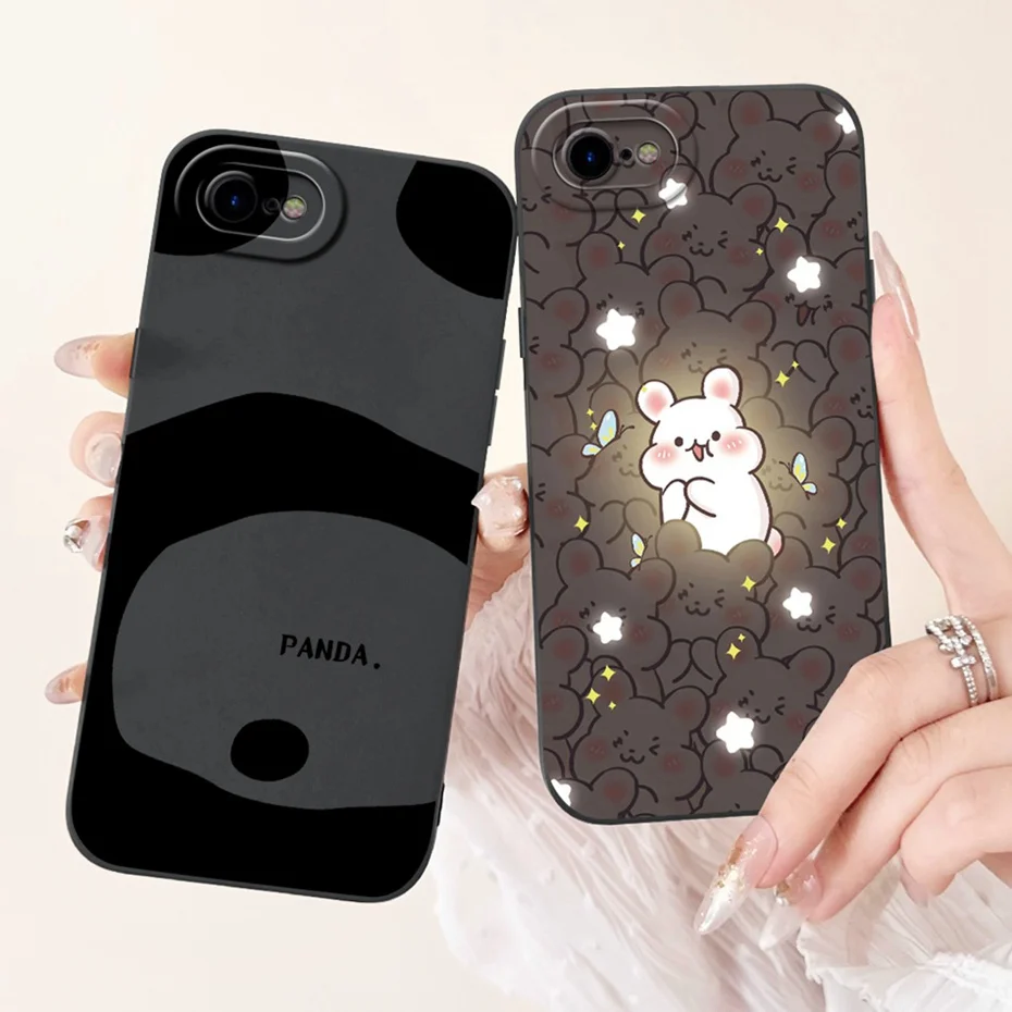 New Design For Funda iPhone 7 8 Plus SE 2020 2022 Lens Protective Case For iPhone7 iPhone8 7Plus 8Plus Soft Silicone Phone Cases
