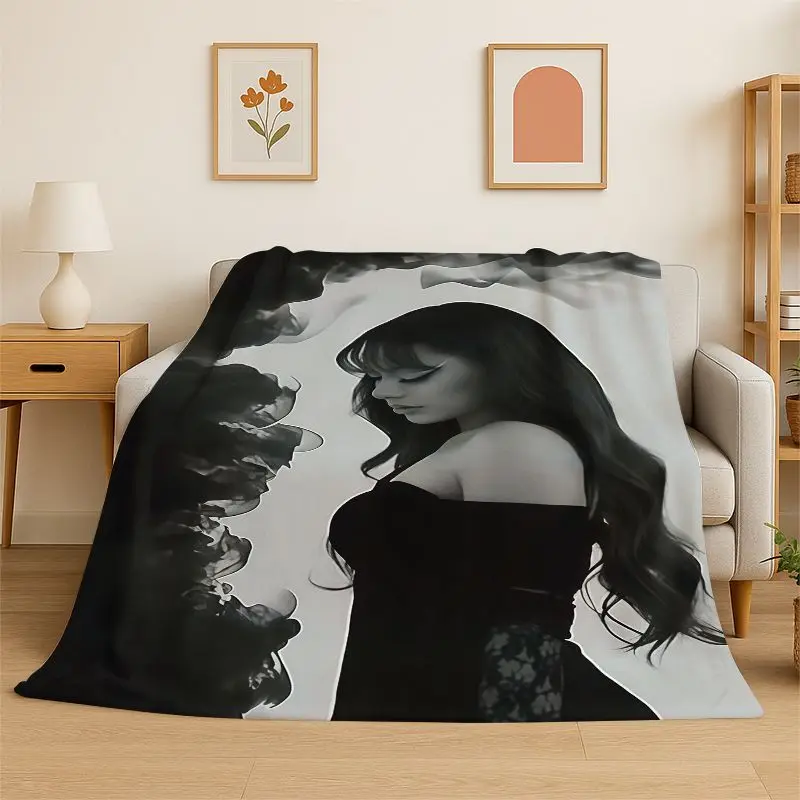 Pop Soul Ayliva Singer Flannel Blanket,Ultra Soft Warm Plush Throw for Home Bedroom Bed Sofa Cover Office Camping Picnic gift