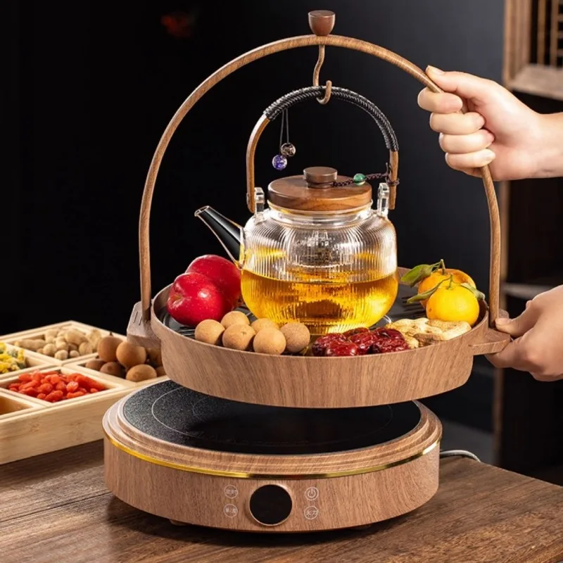 Furnace tea set Household electric ceramic stove Induction cooker Tea maker Glass teapot Tea set Gift
