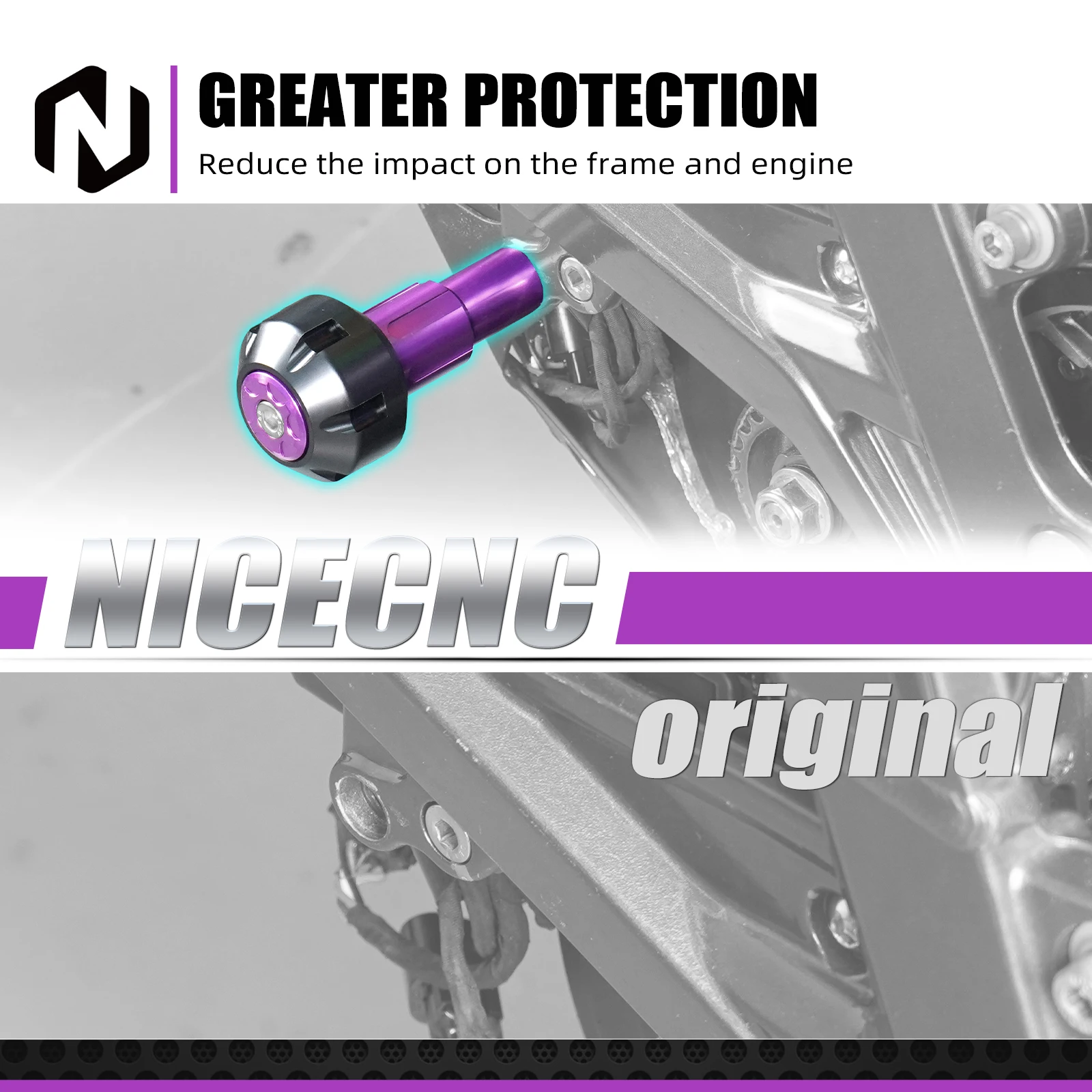 NICECNC Für Surron Light Bee X S L1E Rahmen Sliders Crash Protector Für Segway X160 X260 Elektrische Dirt Bike 2023 2024 2025 – Detail 8