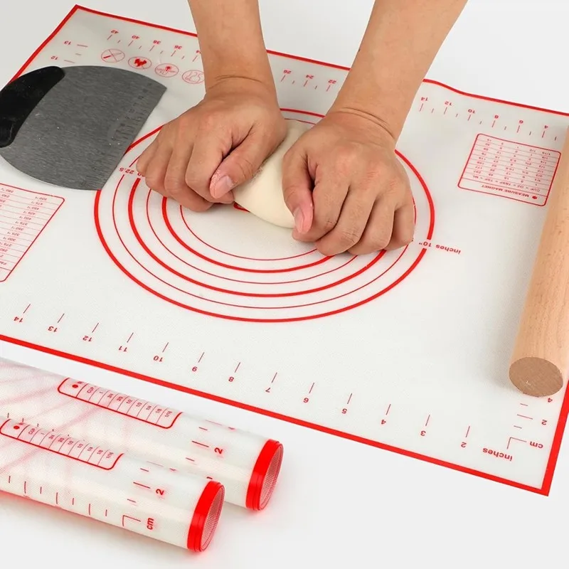 ABVS Silicone For Baking Mat-Non-Stick, Heat Resistant, Multi-Purpose For Rolling Dough-Kitchen Tool-40X50cm, Ideal For Baking