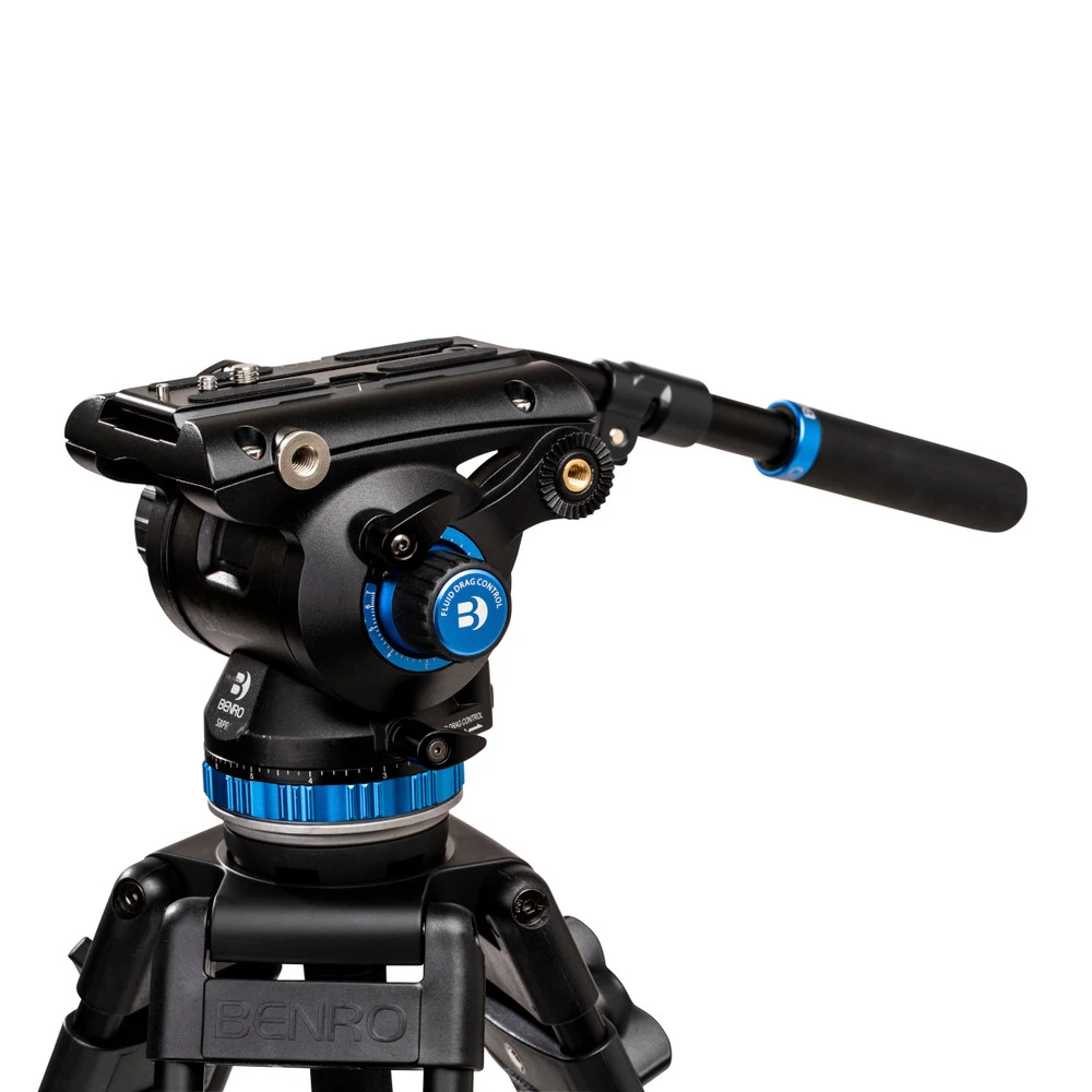 

Benro S8N Flat Base Fluid Video Head Tripod Head 1/4" screw Max Load 8kg,