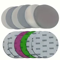 30PCS 125mm Wet/Dry Sandpaper Sheet - Grit 800-5000 - Hook and Loop Flannel Random Track Sand Plate Set for Electric Sand Mill A