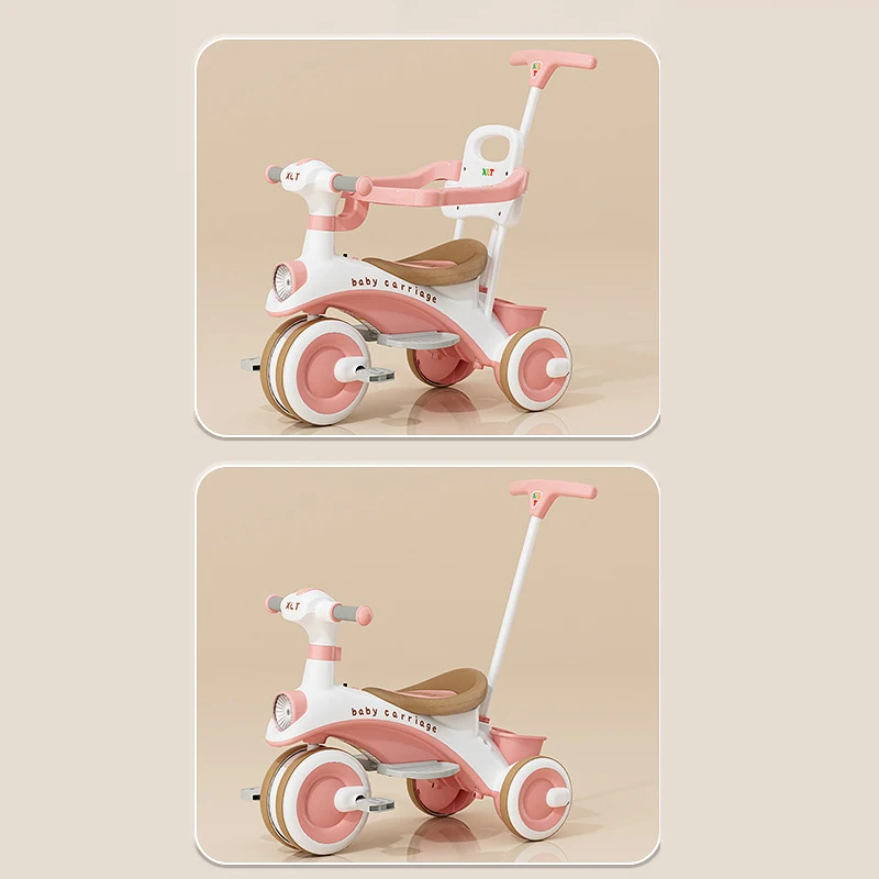 Passeggino triciclo per bambini 1-6 anni bicicletta per bambini a tre ruote per bambini sedia da viaggio per bici da viaggio regalo di compleanno