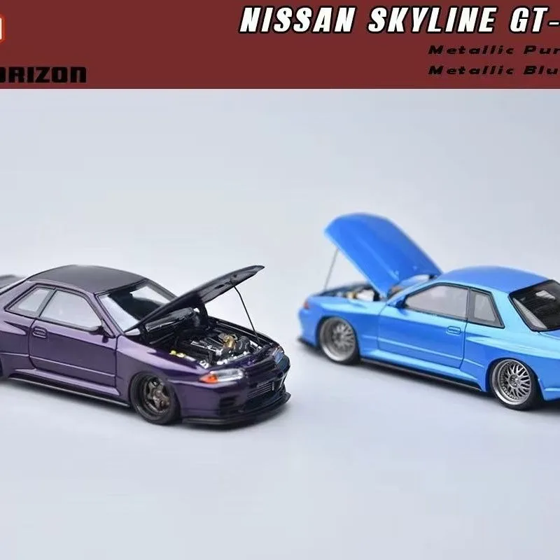 FH Diecast 1:64 Scale Nissan GT‑R R32 Alloy Nissan Play Vehicles Collectible Model Cars Toys for Boys Gift