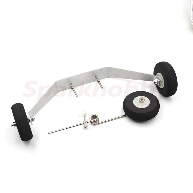 1Set 1.2m Cessna182 Aluminum Alloy Main Landing Gear Upgrade Aircraft Model RC Parts 55mm Wheel Tire Kit For 182 Aircraft RC DIY