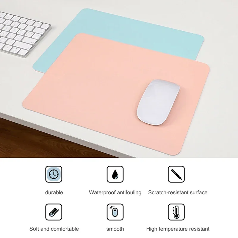 【Fast Delivery】Waterproof Leather Desk Mouse Pad Desktop Table Mat Anti Slip Laptop Computer Games Mouse Pad