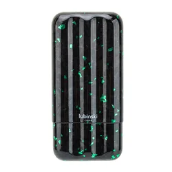 LUBINSKI Carbon Fiber Cigar Case Portable Cigar Pipe Smoking Accessories Cigar Holder 3 New Color Green Marble Humidor CE-025b