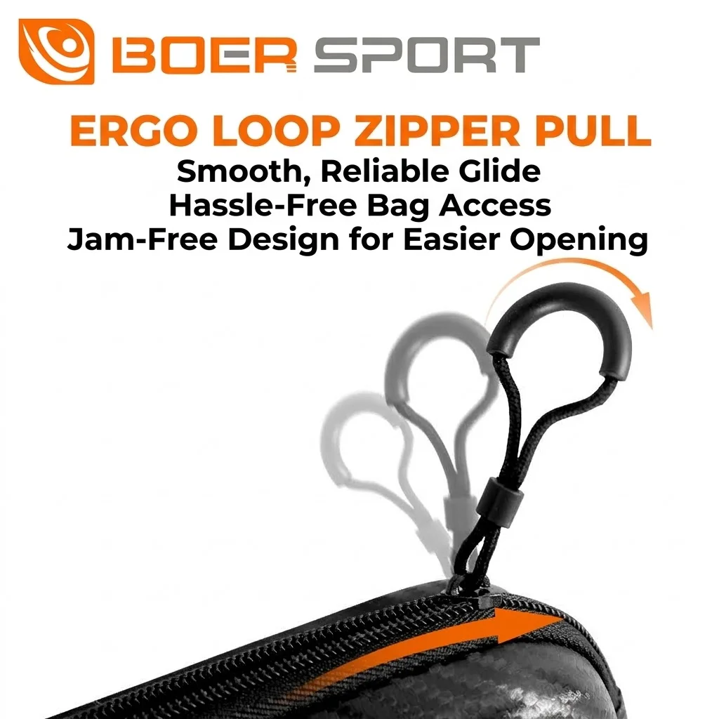 Boer Table Tennis Racket Bag Eva Hard Shell Square Bag, Large Capacity Compartmentalized Hard Table Tennis Racket Bag view 4