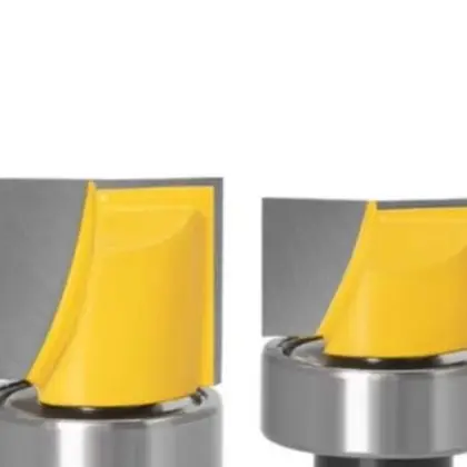 4pcs 1/4 Inch Straight  Router Bit With Bearing Bottom Cleaning Straight End Mill Trimming Cleaning Milling Cutter For Wood