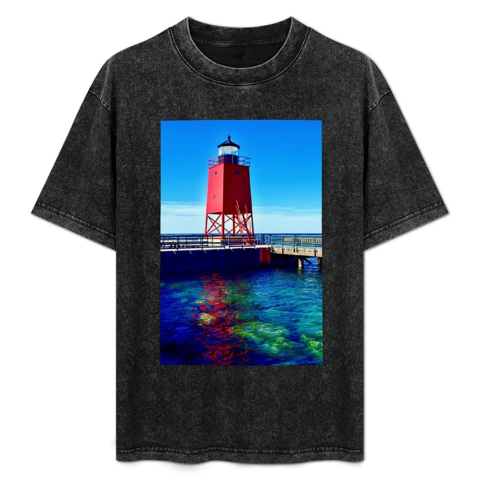 

Charlevoix Lighthouse Reflections T-Shirt Quick Dry Fishing T-Shirt