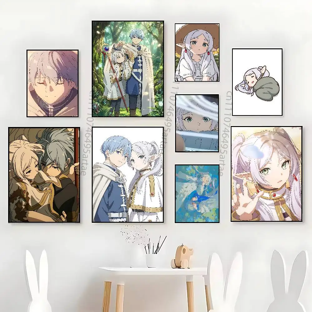 F-Frieren Freilen Poster HD Waterproof Self-Adhesive Wall Art – Multi-Scene Use, Top Gift Pick