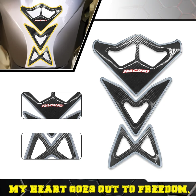 NEW 3D Oil Tank Stickers For HONDA VFR750 VFR800 VFR800F VFR1200 1200X 1200F CRF1000L Motorcycle Fuel Tank Pad Protection Decals