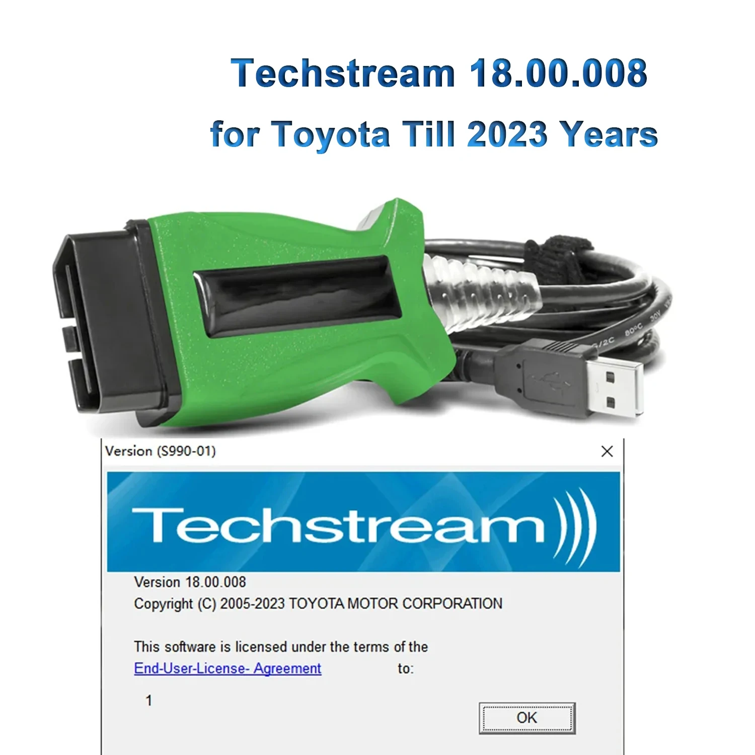

NEW V165 DLC3 18.00.008 Techstream For TOYOTA 2 TOYOTA2 TIS J2534 Passthru OBDII OBD2 AutoCar Diagnostic Cable Scanner
