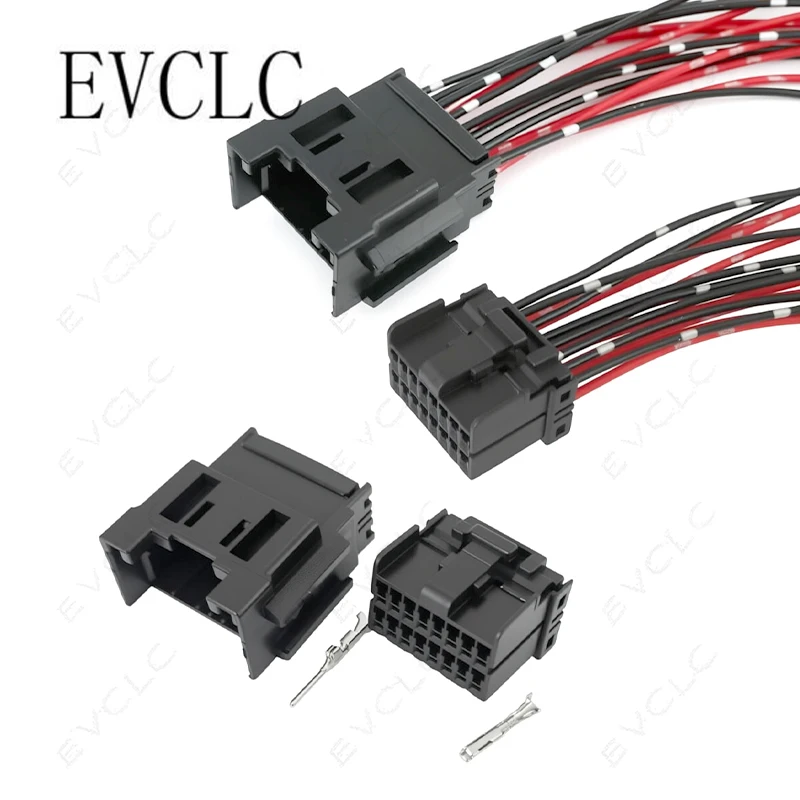 1 set of 16-pin car wiring harness connector 174046-2 for car center console control connector tailgate automatic lifting plug