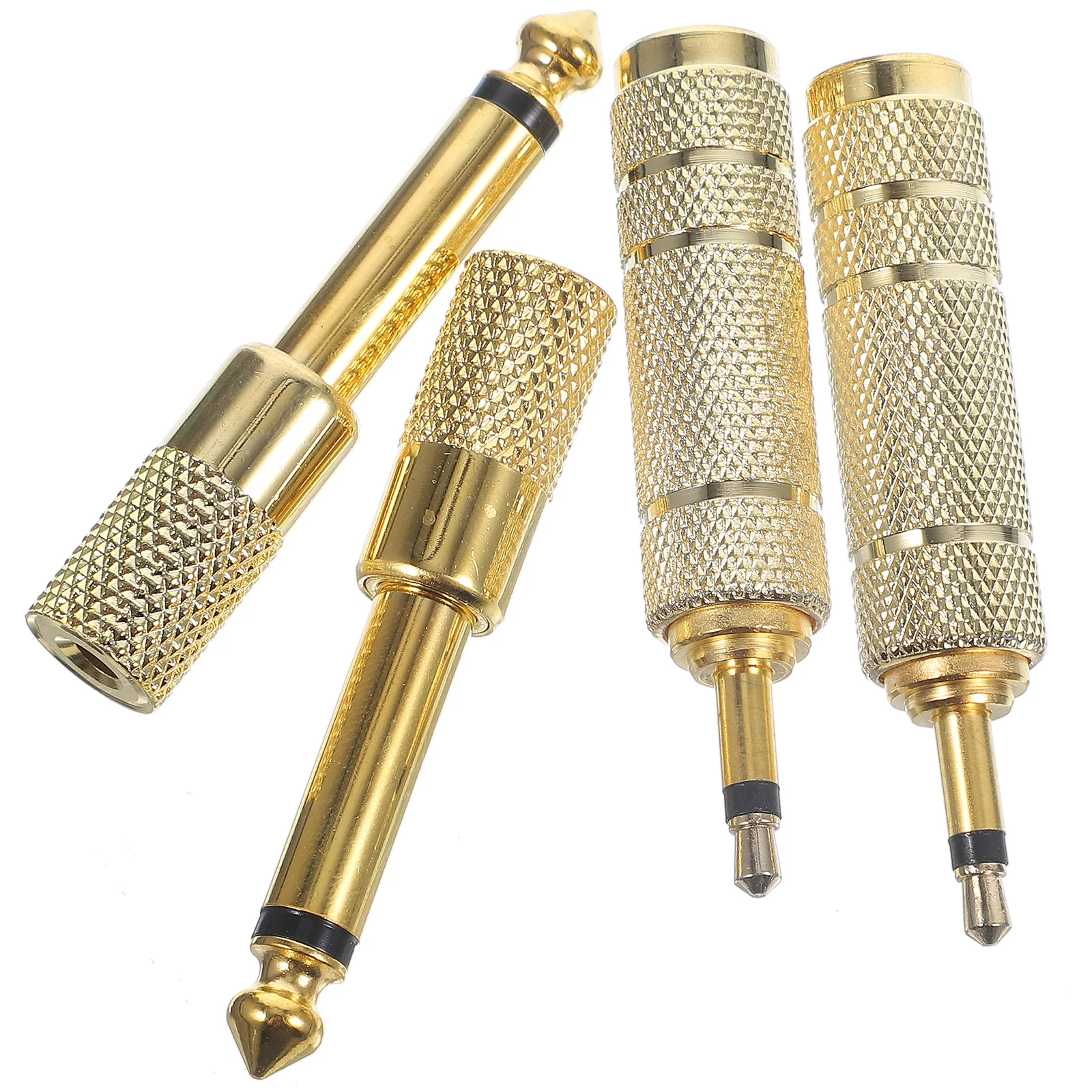 

4pcs Headphone Adapter 6.35Mm 3.5Mm Male To Female Audio Converter Stereo Jack For Smartphones Tablets Phono To 3.5Mm Jack