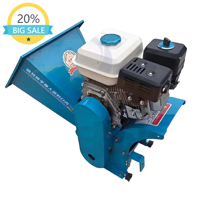 Portable vehicle-mounted electric chaff cutter/branch and straw shredder/cattle and sheep livestock gardening cutter
