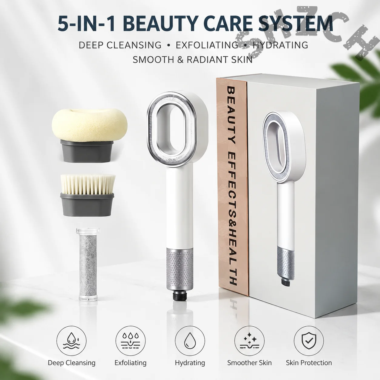 Pressurized Aromatherapy Shower Head with Universal Fit – Water-Saving Massage Spray for Bath & Shower