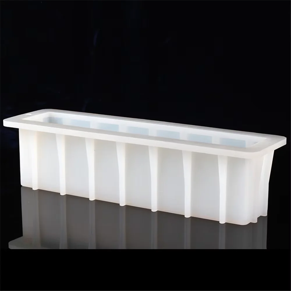 Handmade Long Loaf Soap Mold Rectangle Food Grade Silicone For Cake Baking Tool DIY Candy Toast Fudge Meatloaf Cold Process Soap