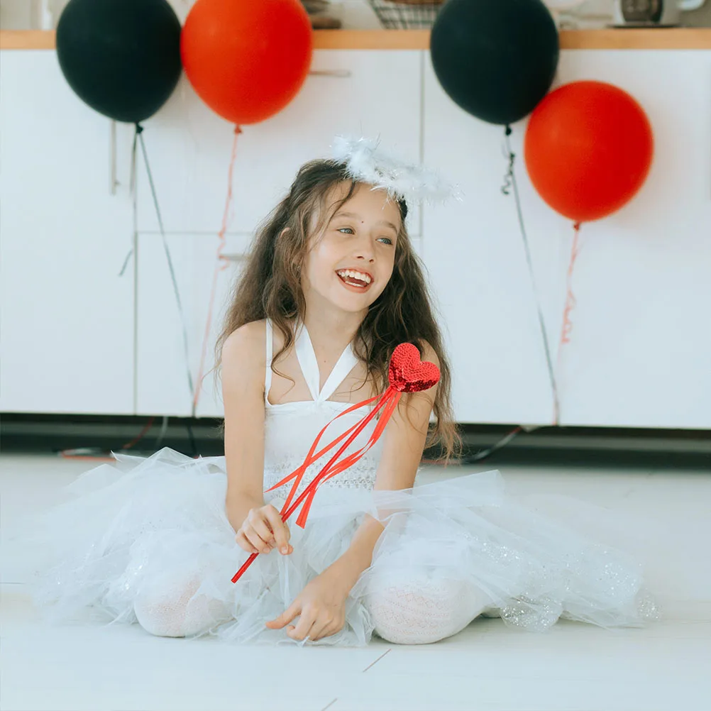 

6 шт., палочки для вечеринки в форме сердца, палочки для феи, блестящие палочки, сувениры для детской вечеринки, реквизит для фотосессии, подарки, аксессуары