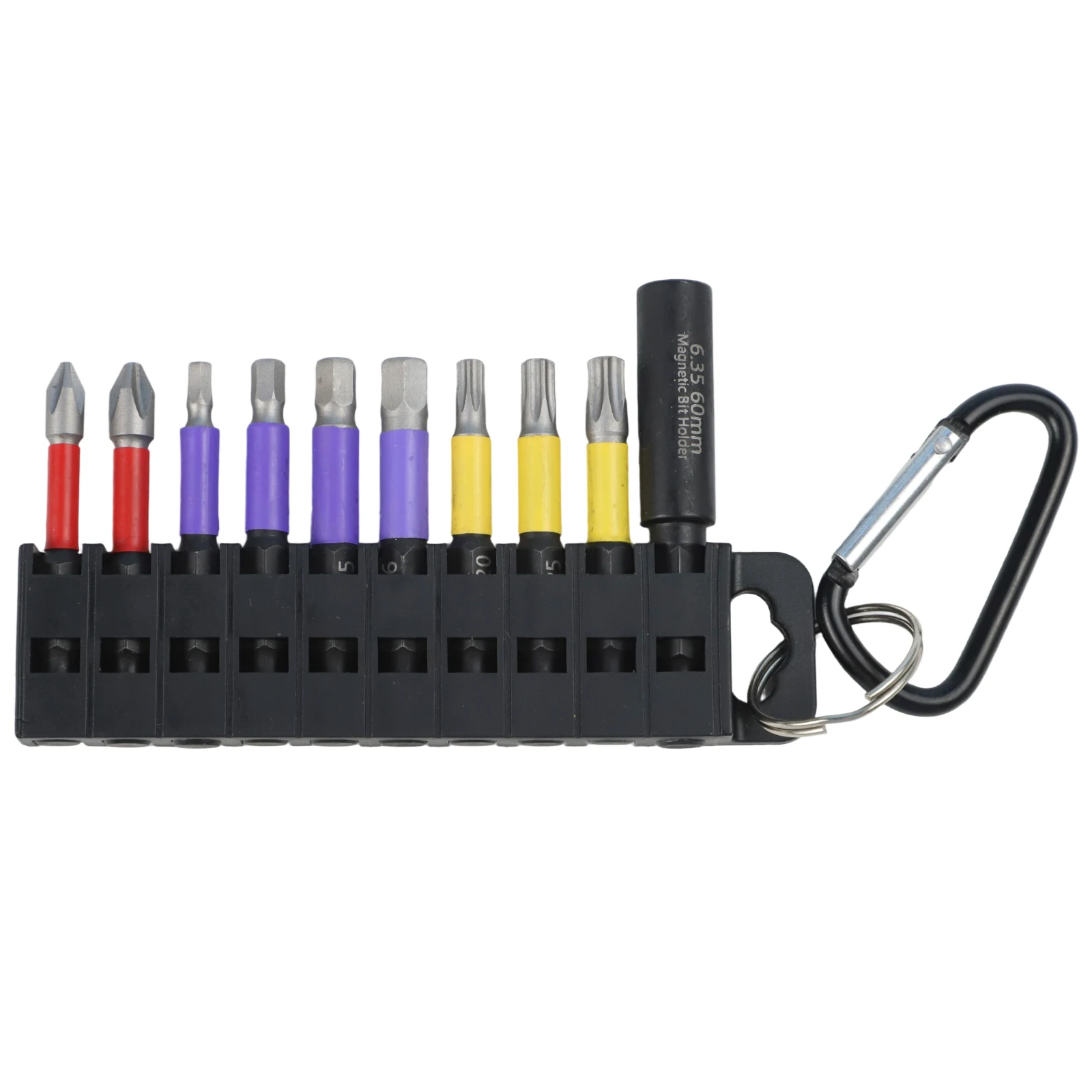 

Набор из 10 шестигранных отверточных насадок 50 мм с держателем для бит 60 мм