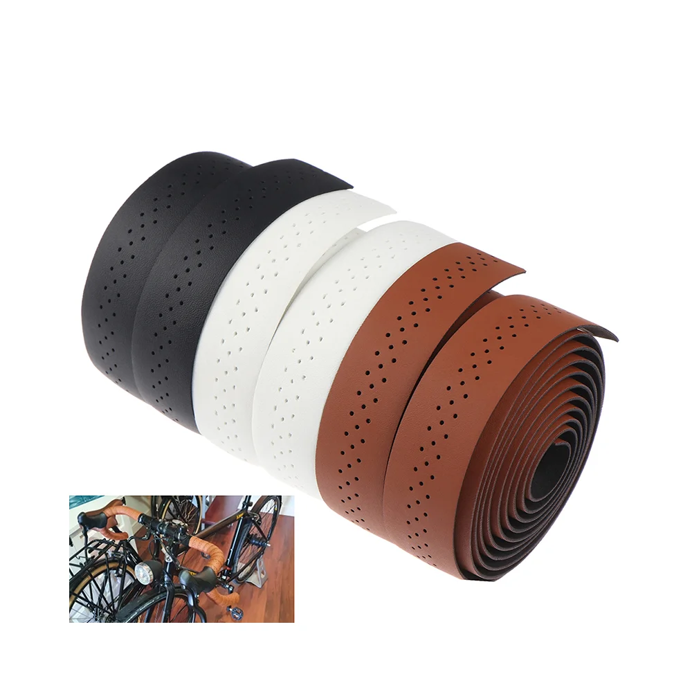 AliExpress Gmarty 〔ZYAF〕Bicycle Handlebar Tape - PU Leather Road Racing Grip With Perforated Design, Cycling Equipment Accessories