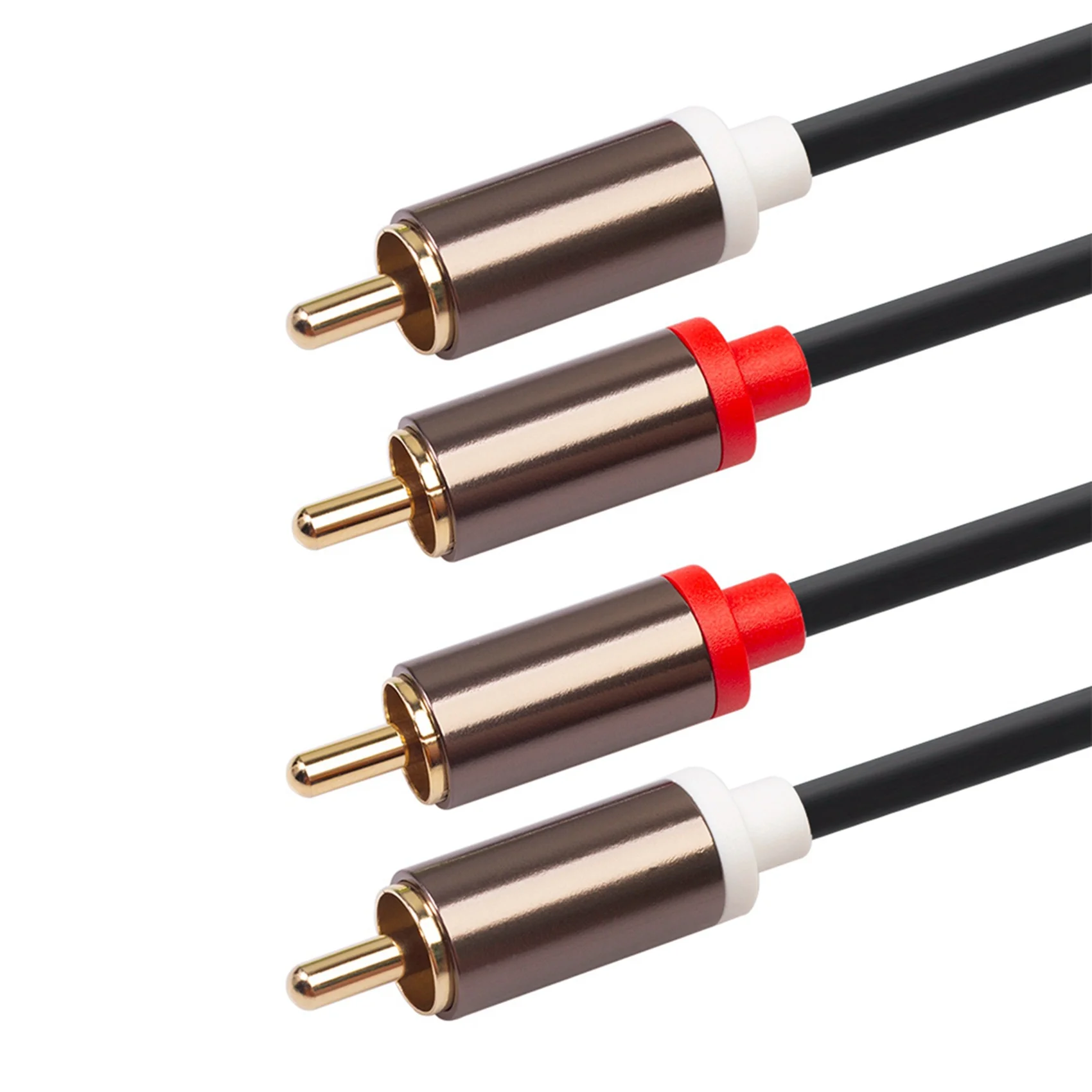 Superior-3X 2RCA To 2 RCA Male Gold-Plated Audio Cable RCA Audio Cable 1M Home Theater DVD TV CD Amplifier Resonance Box